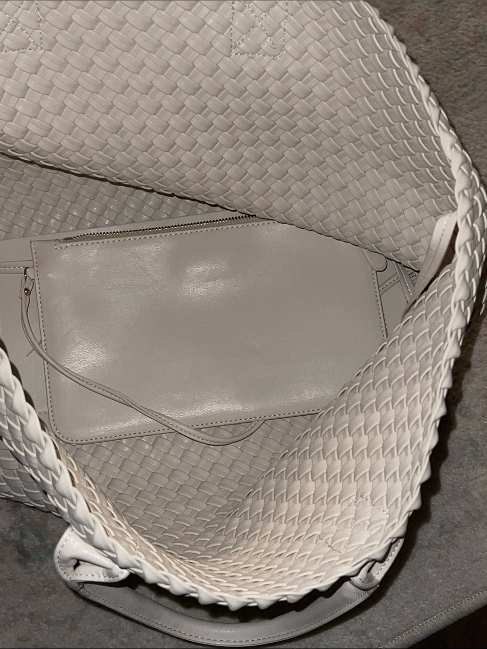 Urban Expressions Cream Woven Tote from the Impeccable Pig - Picture 4 of 4